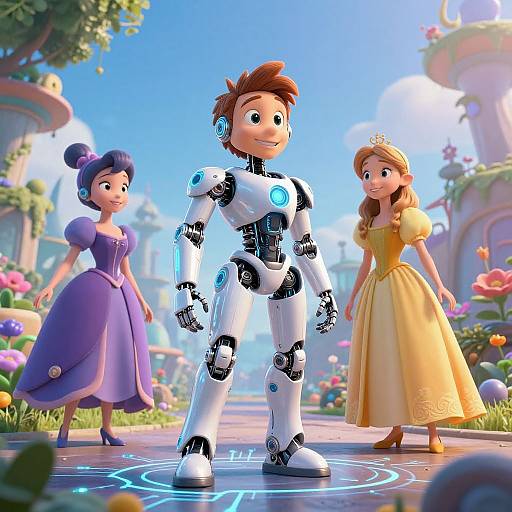 AI-Enhanced Disney Fairy Tale Scenes