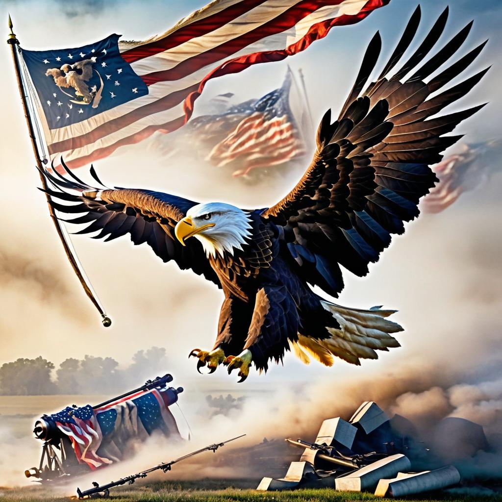 Majestic Bald Eagle Symbolizing Freedom