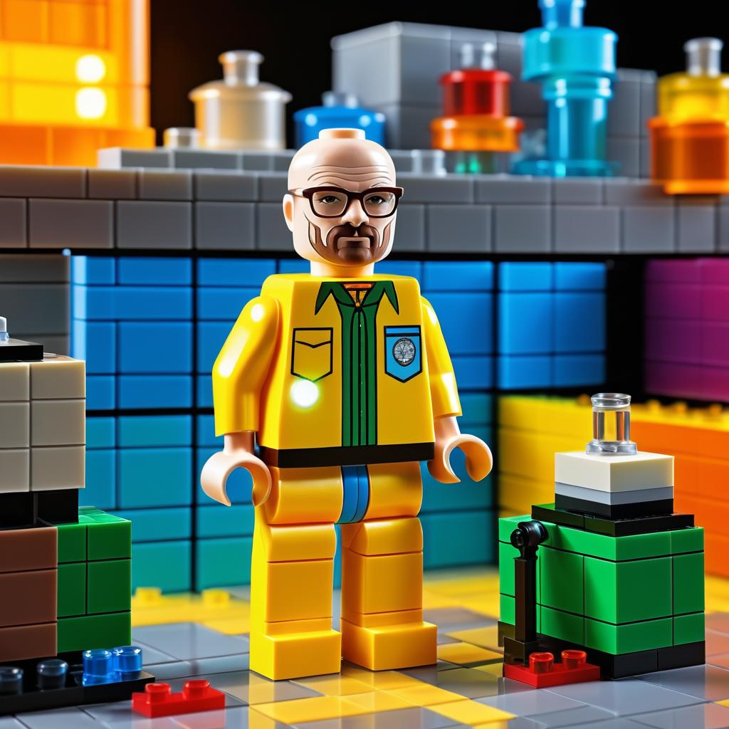 Walter White Lego Figurine in Detail