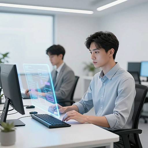 Hyperrealistic Virtual AI Workspace