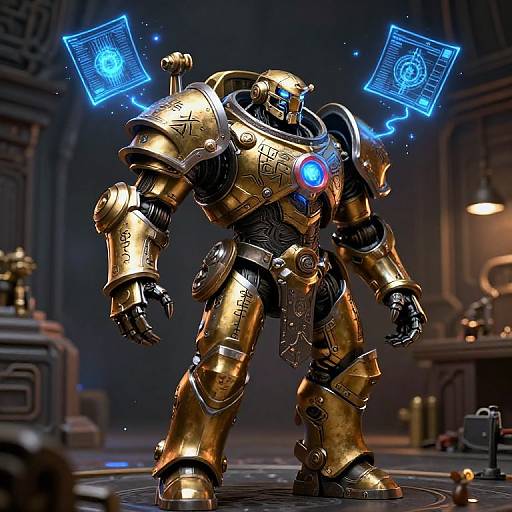 Warforged Artificer in Arcane Armory
