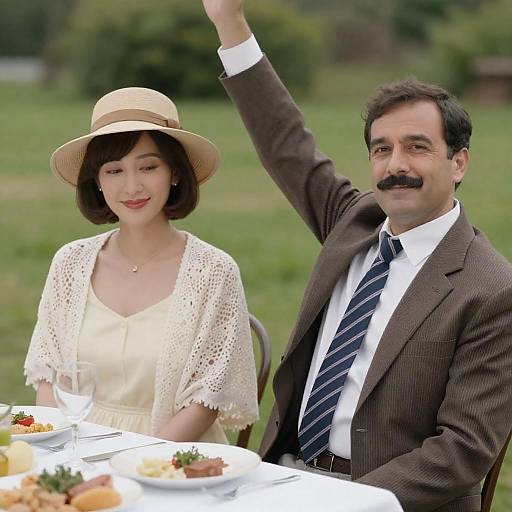 Charming Outdoor Dining Scene