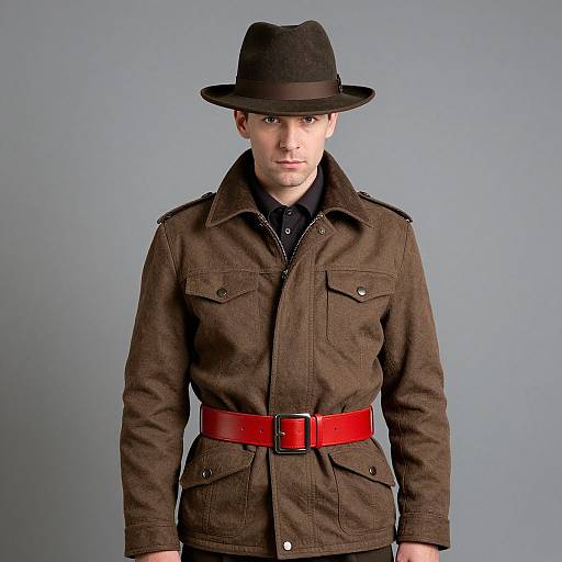Man in Creative Brown Costume