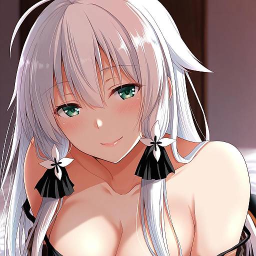 Illustration of Anceril sacred, shirokami project in the style of Ram hachimin