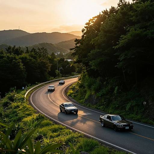 JDM Touge Chase at Golden Hour