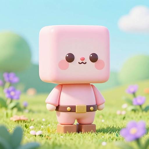 Cute Pastel 3D Modular Character