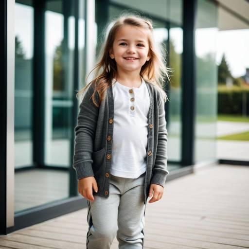 Warm Portrait of a Smiling Toddler Girl