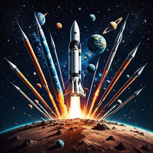 Cosmic Journey: Rocket Through Earth Layers Cosmic Journey: Rocket Through Earth Layers