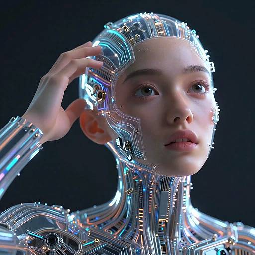 Empathetic Human-Machine Hybrid Portrait