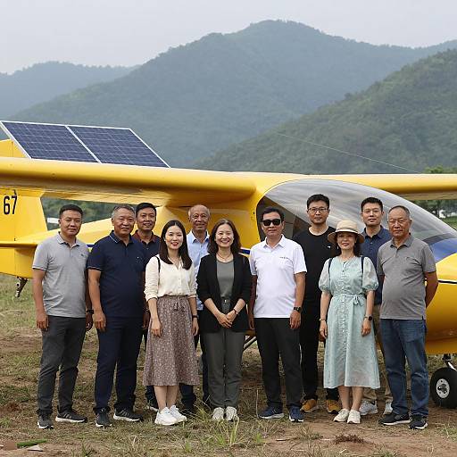 Group Photo by Solar-Powered Glider