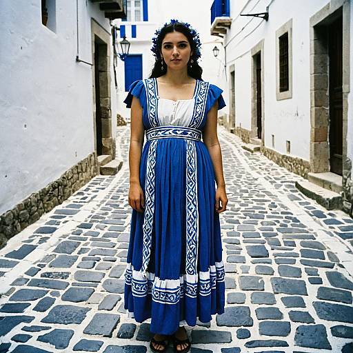 Woman in Traditional Greek Costume