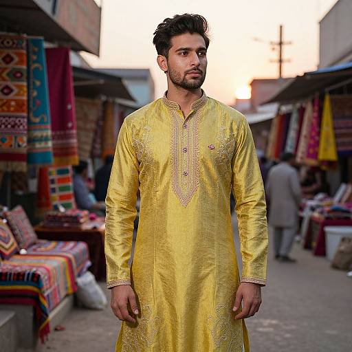 Vibrant Punjabi Suit Gemini Style