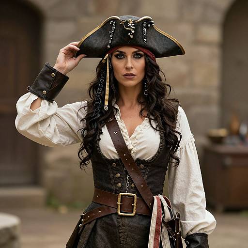 Medieval Woman Pirate Costume