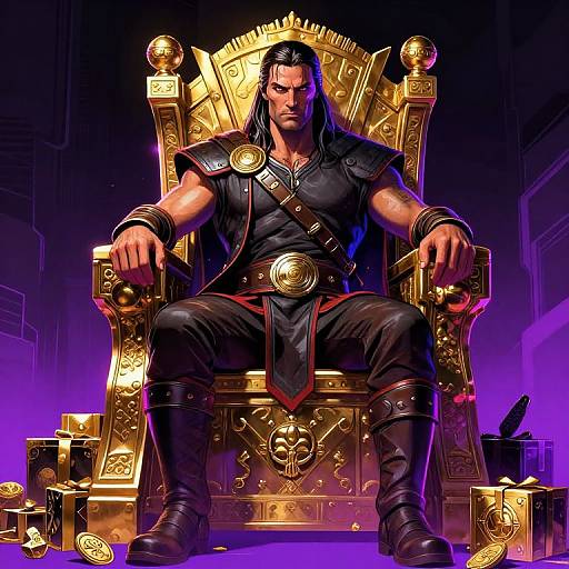 Cyberpunk Conan the Barbarian Throne