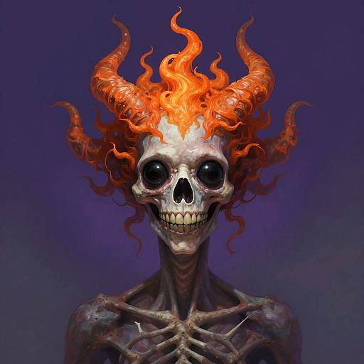 Surreal Skeletal Fantasy Creature