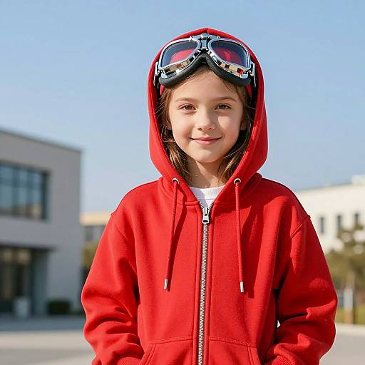 Charming Young Girl in Fun Costume