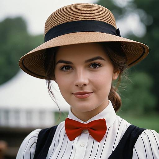 Realistic Portrait of Mary Poppins Character