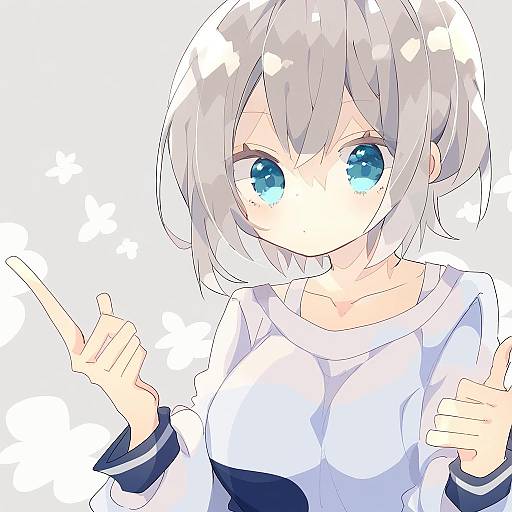 Illustration of Aoba moca, bang dream! in the style of Nikorashi-ka