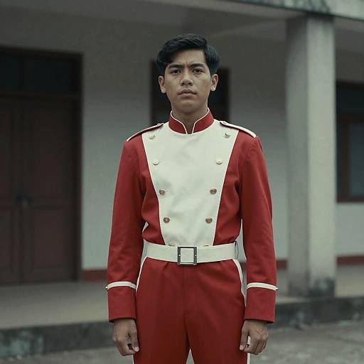 Pinoy Hero in Red and White Uniform