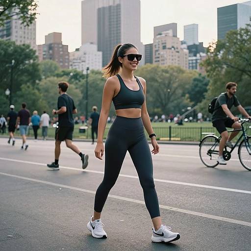 Urban Activewear Portrait with Cinematic Flair