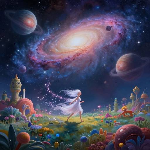 Ethereal Creature in Cosmic Fantasy