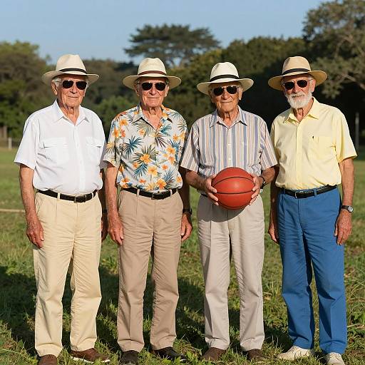 Joyful Seniors Enjoying a Summer Day