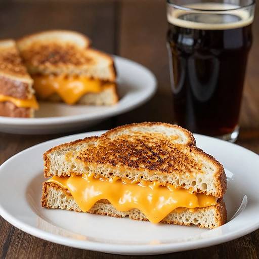 Grilled Cheese with Dark Beer Pairing