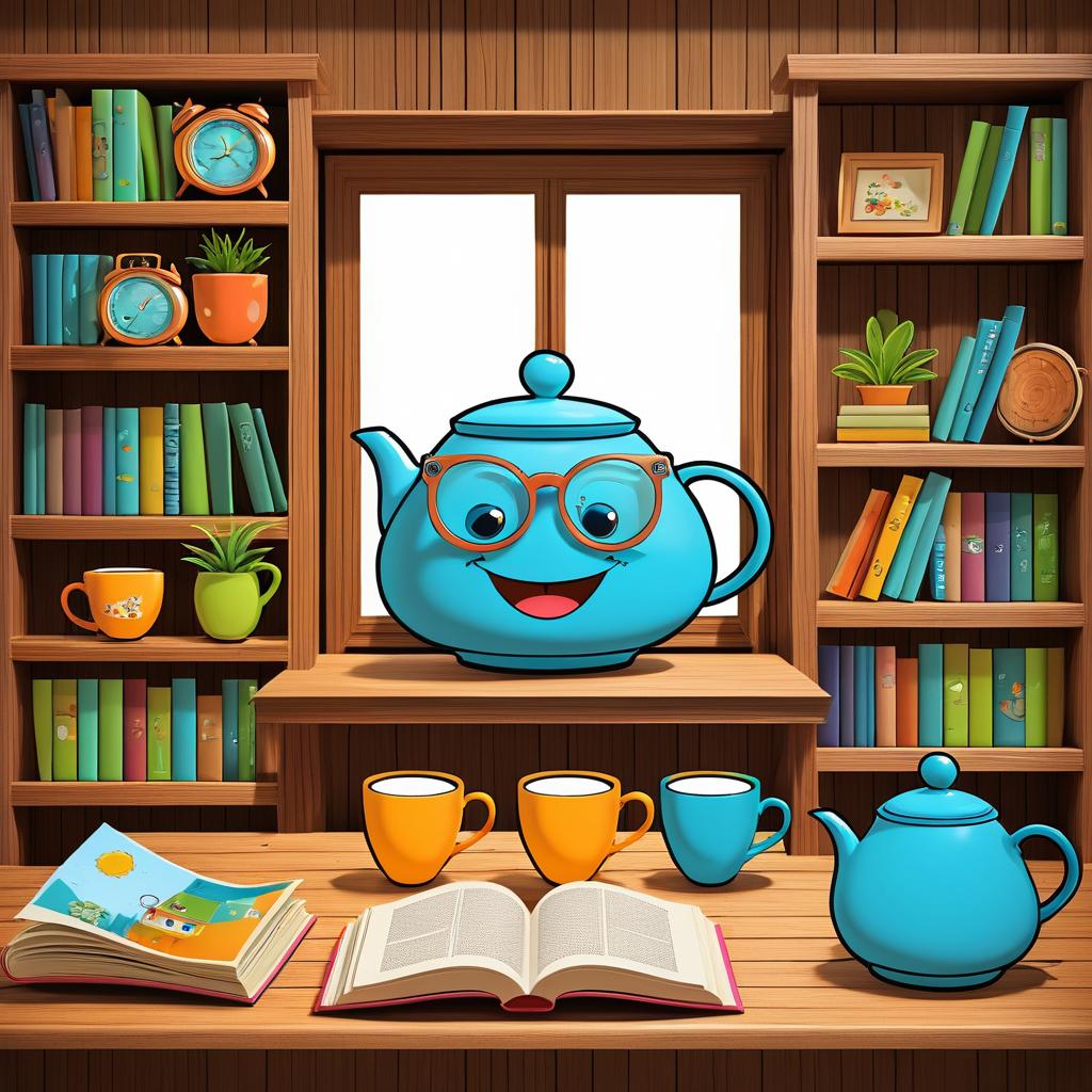 Whimsical Teapot Meets Stylish E-Reader