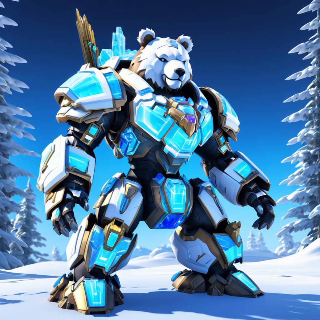 Frostclaw Mecha Bear Fanart Design