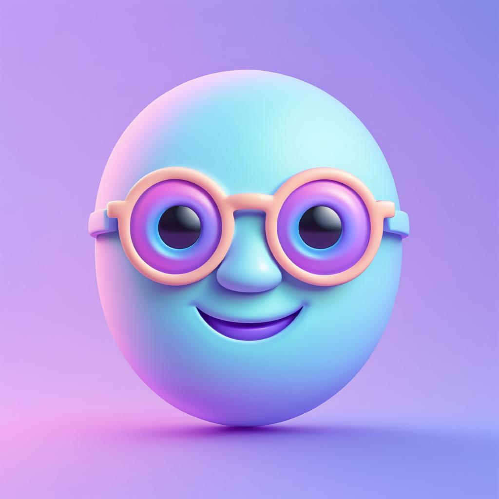 Quirky Alien Emoji in Pastel Colors