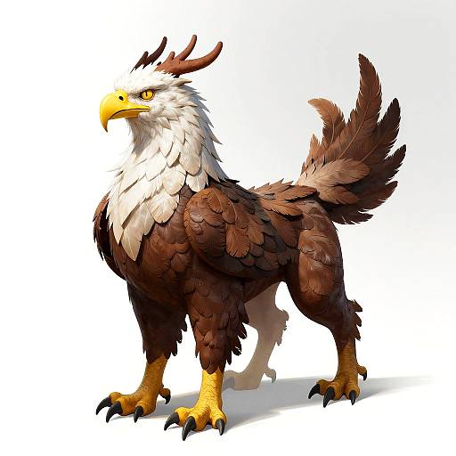 Detailed Digital Griffin Illustration