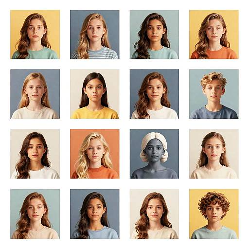 Colorful AI Art Collage Showcase