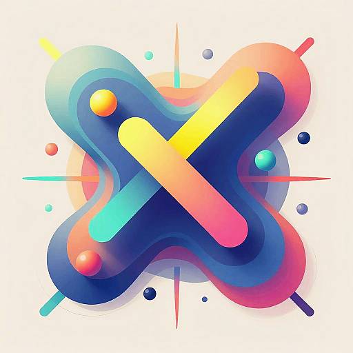 Surreal Neon Abstract Digital Art