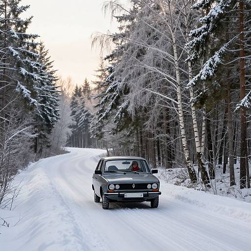 Midwinter Morning Vintage Drive