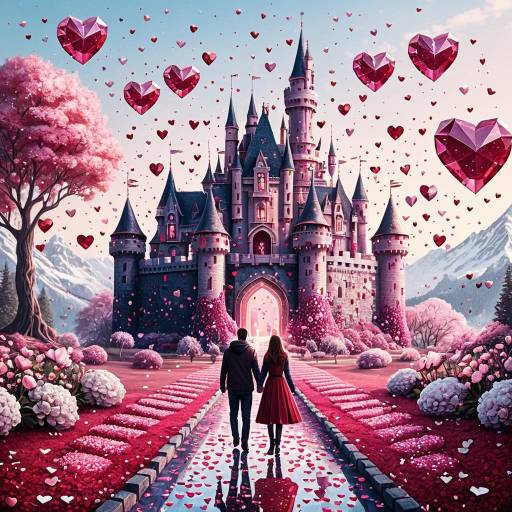 Romantic Valentine's Day Crystal Castle