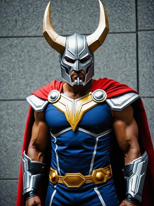 Realistic Beta Ray Bill Cosplay Man