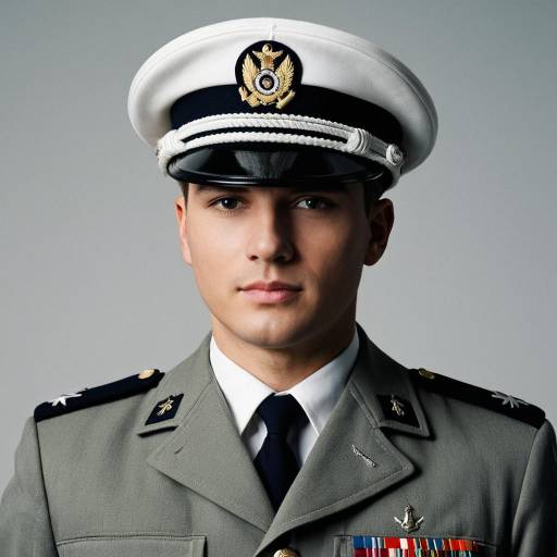 Young Merchant Navy Officer in Uniform
