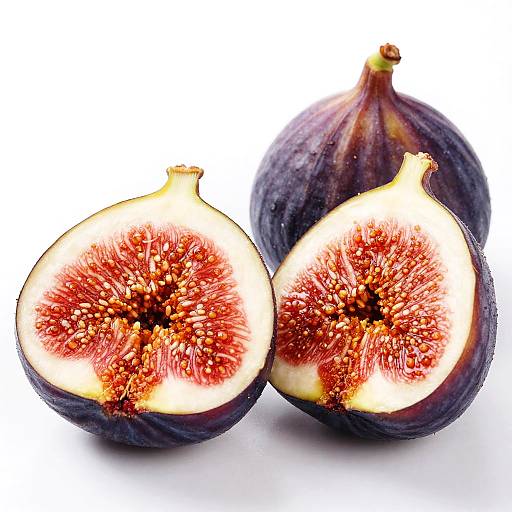 Vibrant Ripe Fig Halves Photography