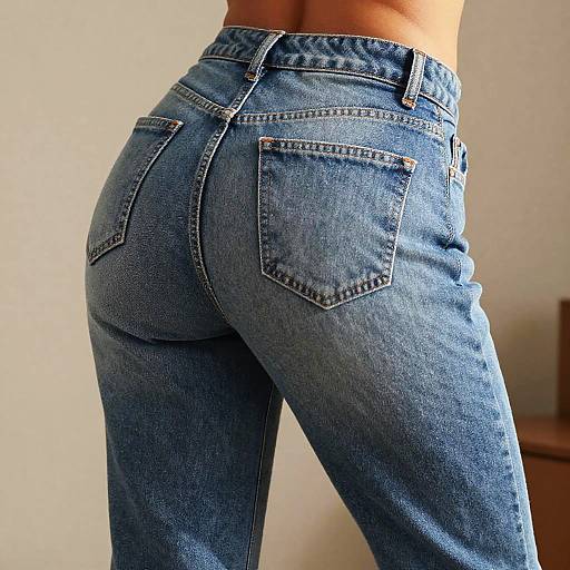 Close-Up Realistic Denim Texture