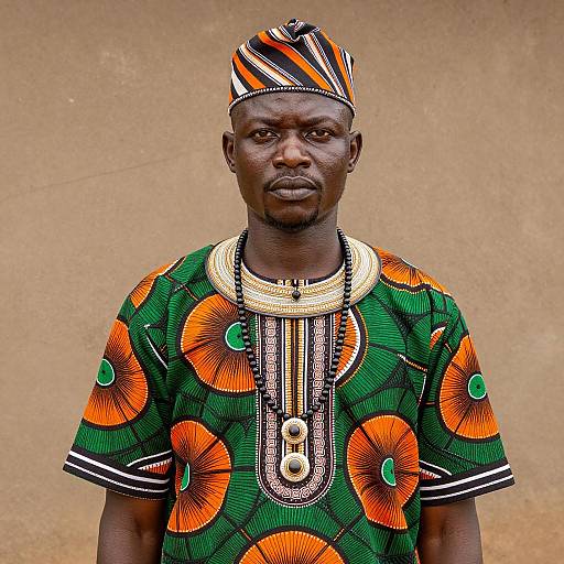 African Man in Traditional Attire