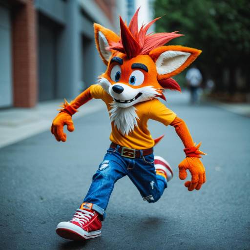 Cosplay Costume of Crash Bandicoot Character