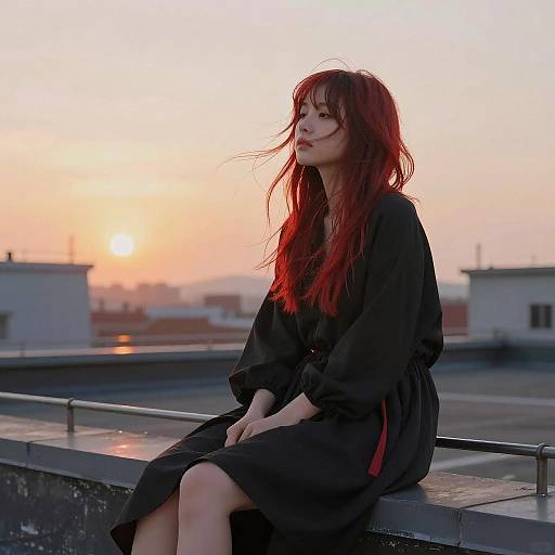 Rooftop Serenity at Sunset