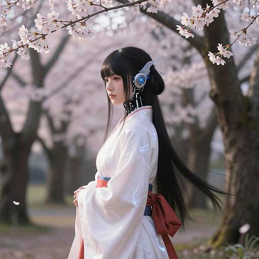 Yae Miko in Mystical Sakura Forest