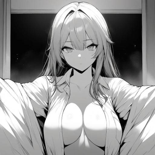 Monochrome Portrait of a Solo Girl