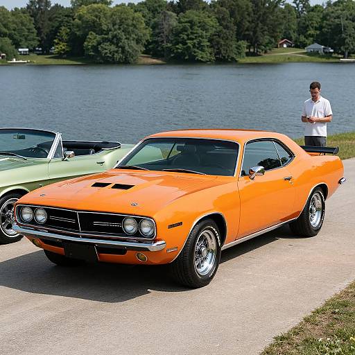 Vibrant 1970 Plymouth Barracuda Scene