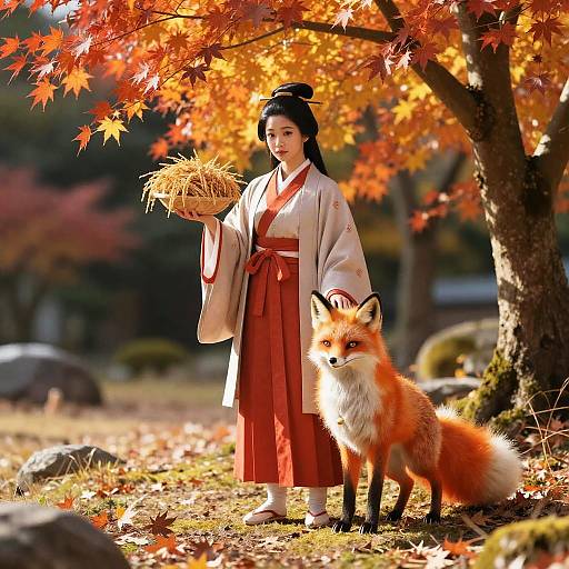 Inari Divine Farmer in Maple Clearing