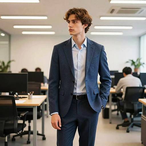 Young Professional with Soul Patch Style