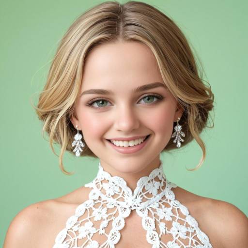Confident Woman with Curly Blonde Hair