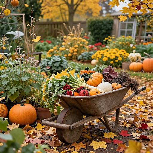 Autumn Countryside Garden Harvest