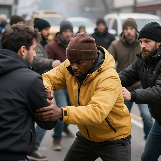 Dynamic Street Fight in Urban Setting